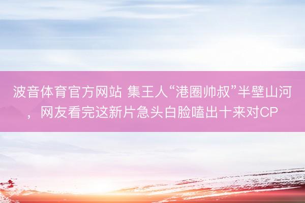 波音体育官方网站 集王人“港圈帅叔”半壁山河，网友看完这新片急头白脸嗑出十来对CP