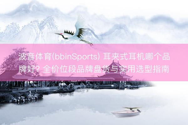 波音体育(bbinSports) 耳夹式耳机哪个品牌好? 全价位段品牌盘货与实用选型指南
